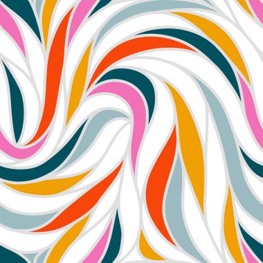 Renkli, pürüzsüz çizgili desen. Dalgalı stil soyut arka plan. Vektör, EPS 10