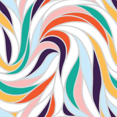 Renkli, pürüzsüz çizgili desen. Dalgalı stil soyut arka plan. Vektör, EPS 10
