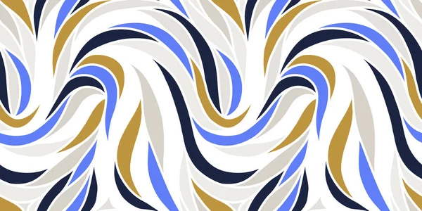 Modèle Rayé Sans Couture Coloré Fond Abstrait Élégant Ondulé Vecteur — Image vectorielle