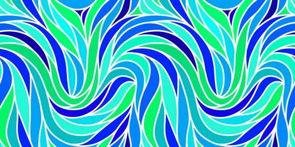 Padrão Listrado Sem Costura Colorido Fundo Abstrato Elegante Ondulado Vector — Vetor de Stock