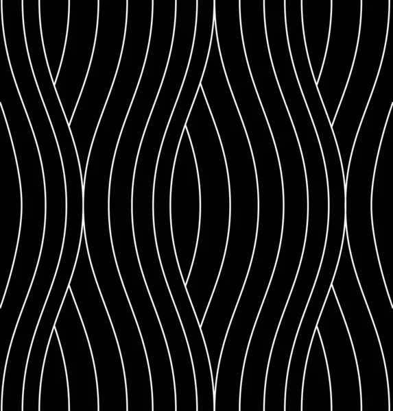Бесшовный Тонкий Линейный Узор Стильная Одноцветная Волнистая Текстура Esp — стоковый вектор