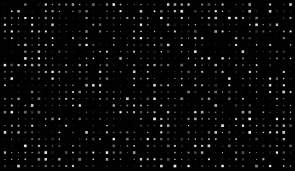 Абстрактный Монохромный Фон Случайными Квадратными Точками Черно Белый Полутоновый Рисунок — стоковый вектор