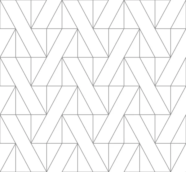 Modello Lineare Sottile Senza Cuciture Con Triangoli Astratto Sfondo Geometrico — Vettoriale Stock
