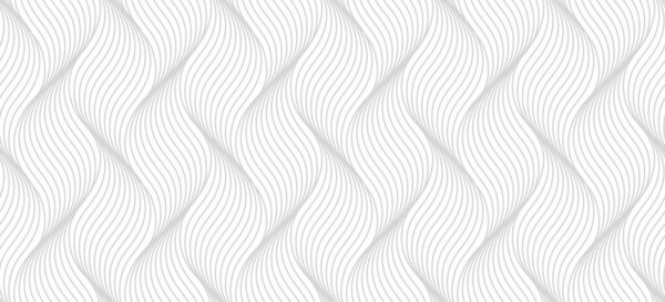 Бесшовный тонкий линейный узор. Абстрактный геометрический волновой фон. Стильная монохромная текстура. EPS 10