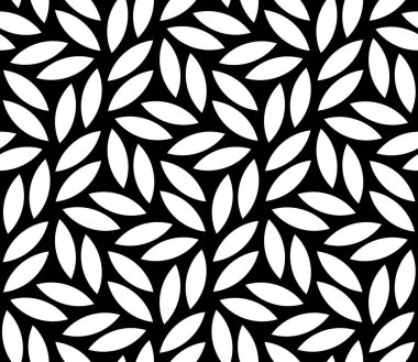 Vektör geometrik kusursuz desen. Yaprakları olan modern tarz çiçekli bir arka plan. EPS 10