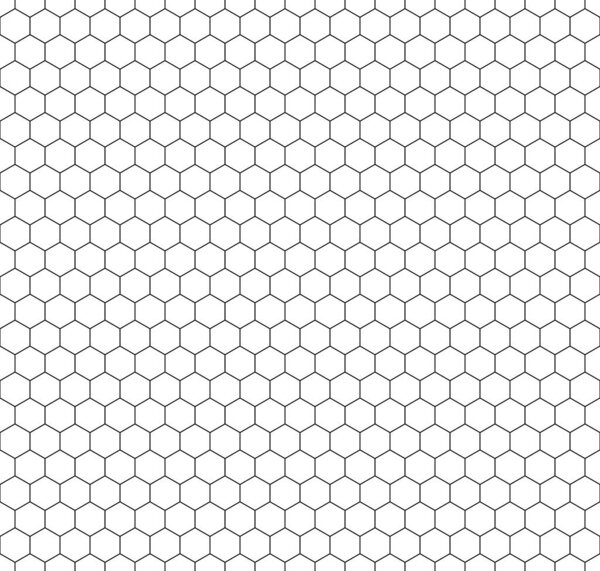 Векторный бесшовный геометрический узор. Современная тонкая текстура шестиугольной сетки. EPS 10