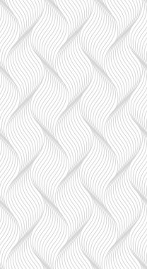 Kusursuz, ince çizgisel desen. Soyut geometrik dalgalı arkaplan. Modaya uygun monokrom dokusu. EPS 10
