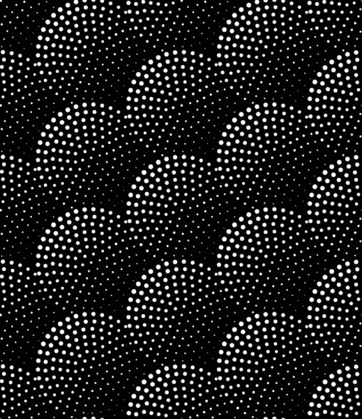 Векторный Бесшовный Рисунок Пунктирными Полутоновыми Кругами Стильная Геометрическая Текстура Современный — стоковый вектор