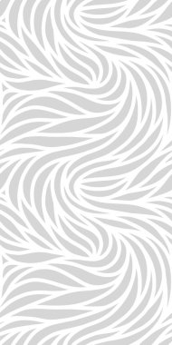 Zarif, dikişsiz çiçek deseni. Dalgalı vektör soyut arka plan. Modern monokrom çizgili dokular. EPS 10