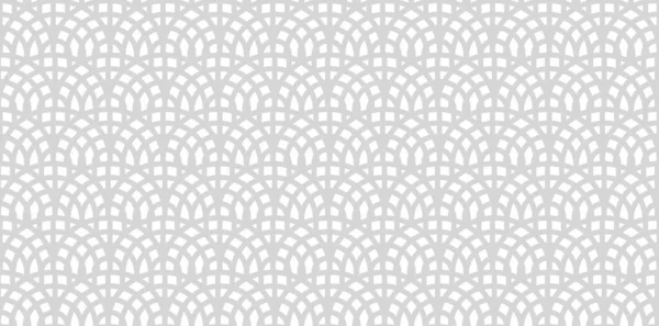 Векторный Бесшовный Рисунок Полосатыми Рыбными Чешуями Стильная Монохромная Геометрическая Текстура — стоковый вектор