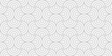 Kalın çizgili daireleri olan kusursuz bir model. Havalı geometrik doku. Modern soyut arka plan. EPS 10