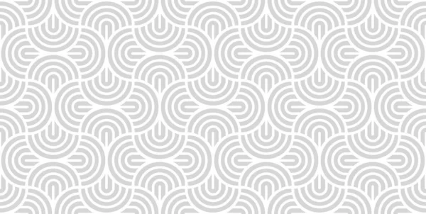 Vektornahtloses Muster Mit Fetten Gestreiften Kreisen Stilvolle Geometrische Textur Moderne — Stockvektor