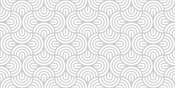 Векторный Бесшовный Рисунок Жирными Полосатыми Кругами Стильная Геометрическая Текстура Современный — стоковый вектор
