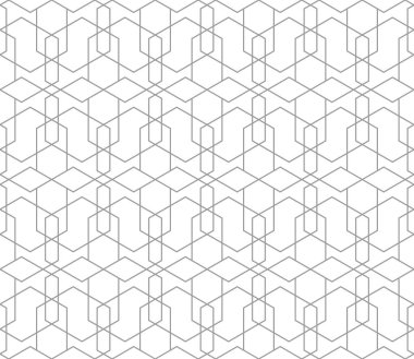 Kusursuz ince doğrusal vektör deseni. Soyut geometrik arkaplan. Şık fraktal doku. EPS 10