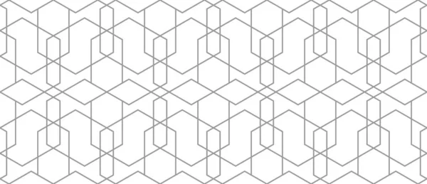 Nahtloses Dünnes Lineares Vektormuster Abstrakter Geometrischer Hintergrund Stilvolle Fraktale Textur — Stockvektor