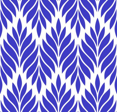 Vektör geometrik kusursuz desen. Yaprakları olan modern tarz çiçekli bir arka plan. EPS 10
