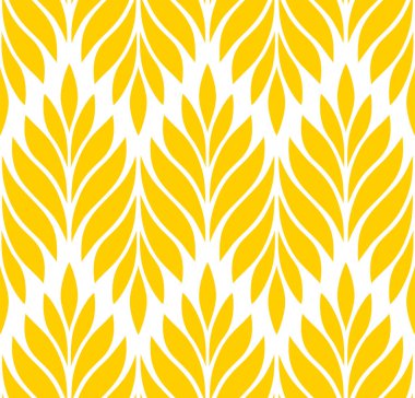 Vektör geometrik kusursuz desen. Yaprakları olan modern tarz çiçekli bir arka plan. EPS 10