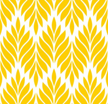 Vektör geometrik kusursuz desen. Yaprakları olan modern tarz çiçekli bir arka plan. EPS