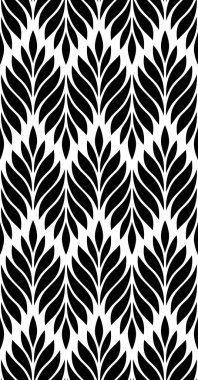 Vektör geometrik kusursuz desen. Yaprakları olan modern tarz çiçekli bir arka plan. EPS