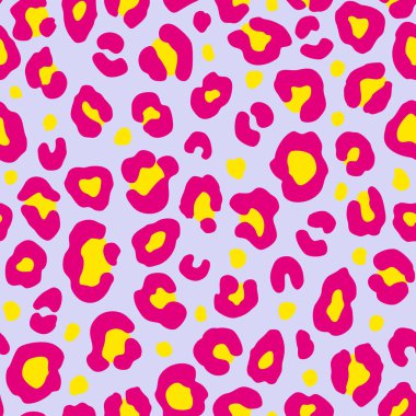Renkli leopar desensiz. Moda stili vektör dokusu. EPS 10