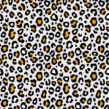 Colorful leopard seamless pattern. Fashion stylish vector texture. EPS 10 clipart