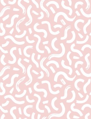 Fırça darbesi elementli vektör hipster kusursuz desen. Modaya uygun tek renkli soyut bir arka plan. EPS 10