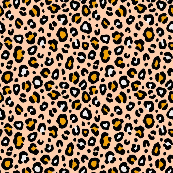 色彩斑斓的豹无缝图案 时尚时尚的矢量纹理 Eps — 图库矢量图片