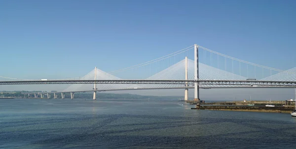 Miles 7Km Queensferry Crossing Longest Bridge Its Type World 210M — Stock Photo, Image