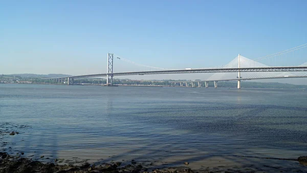 Miles 7Km Queensferry Crossing Longest Bridge Its Type World 210M — Stock Photo, Image