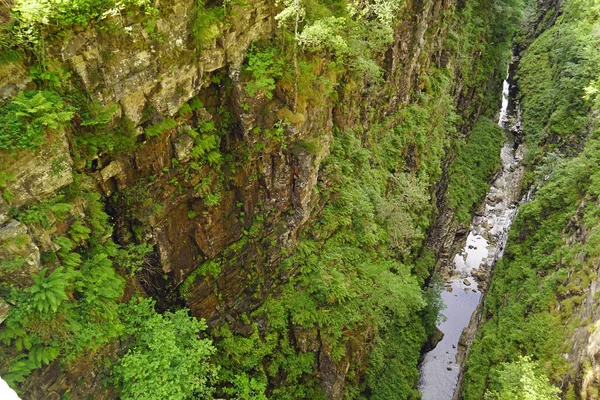 Corrieshalloch Gorge Est Situé Sur Rivière Droma Sud Ullapool Dans — Photo