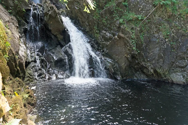 Plodda Falls Waterfall Southwest Village Tomich Glen Affric Highlands Scotland — Stock Photo, Image