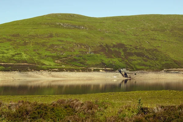 Loch Glascarnoch Bir Rezervuar 7Km Uzunluğunda Hakkında Yarım Ullapool Inverness — Stok fotoğraf