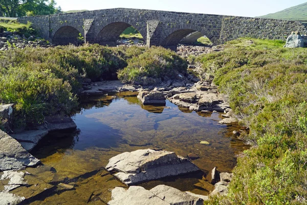 Ponte Pedra Sligachan Escócia — Fotografia de Stock