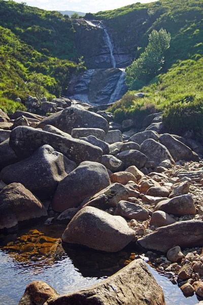 Şelale Skoçya Skoçya Her Nereye Bakmak Güzel Manzara Dolu Doğanın — Stok fotoğraf