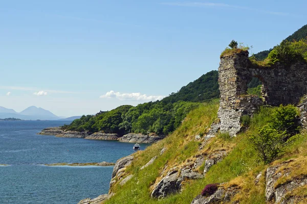 Strome Castle Ruina Castillo Tierras Bajas Orillas Del Lago Carron —  Fotos de Stock