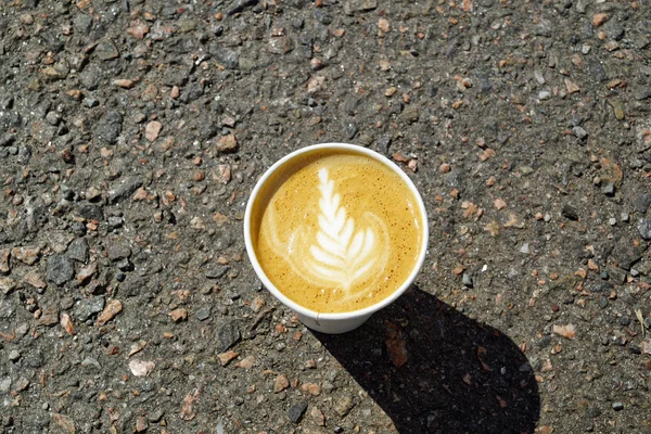 Café Decorado Con Amor Para Escocia — Foto de Stock