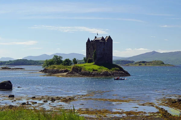 Castle Stalker Tower House Kilometers Northeast Port Appin Village Argyll — Stock Photo, Image