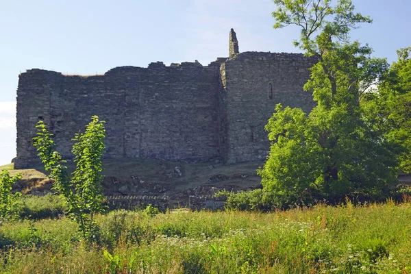 Castle Sween Castello Rovina Nella Regione Scozzese Argyll Bute Knapdale — Foto Stock
