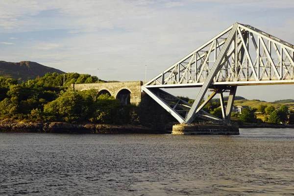 Watervallen Van Lora Zijn Een Getijdenstroom Aan Monding Van Loch — Stockfoto