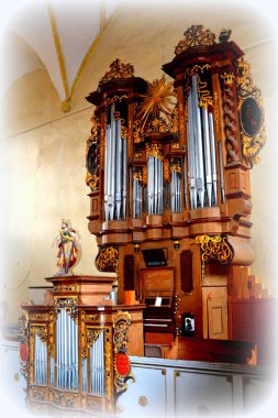 İçinde ortaçağ güçlendirilmiş Sakson kilise Cristian, Transilvanya, Romanya