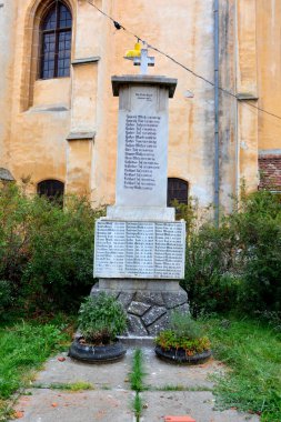 Ortaçağ Sakson kilise Cristian, Transilvanya, Romanya güçlendirilmiş