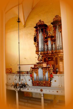 Ortaçağ içinde köyün Cristian, Sibiu İlçesi, Transilvanya, Romanya Sakson kilisede güçlendirilmiş 