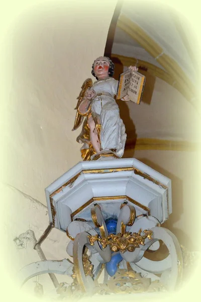 Dentro Igreja Medieval Fortificada Saxão Cristian Transilvânia Romênia — Fotografia de Stock