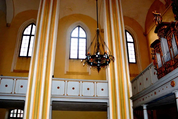 İçinde ortaçağ güçlendirilmiş Sakson kilise Cristian, Transilvanya, Romanya