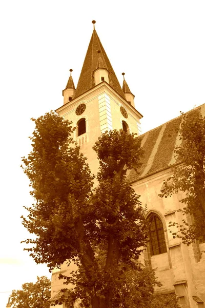 Mittelalterliche Befestigte Sächsische Kirche Christlich Siebenbürgen Rumänien — Stockfoto