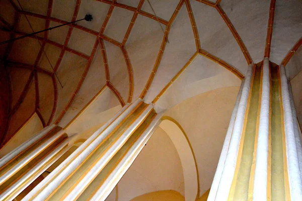 Ortaçağ içinde köyün Cristian, Sibiu İlçesi, Transilvanya, Romanya Sakson kilisede güçlendirilmiş 