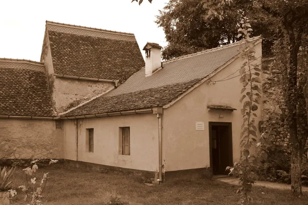 Eglise Médiévale Fortifiée Saxonne Cristian Transylvanie Roumanie — Photo