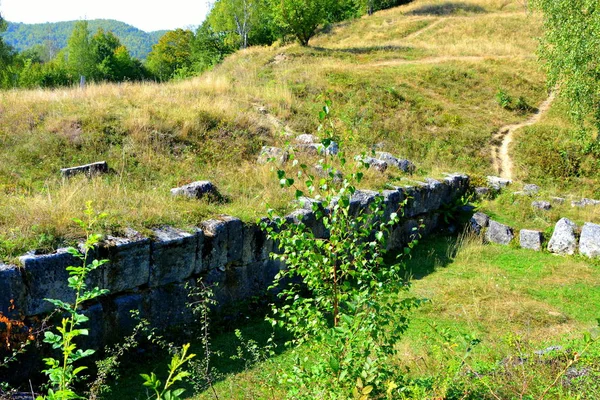 Dakische Festung Aus Costesti Transsilvanien Den Karpaten Rumänien — Stockfoto