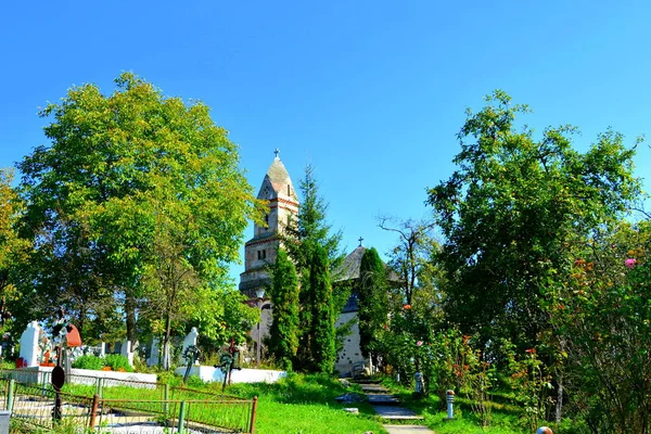 Biserica Veche Christin Secolul Din Satul Densus Transilvania Romania — Fotografie, imagine de stoc