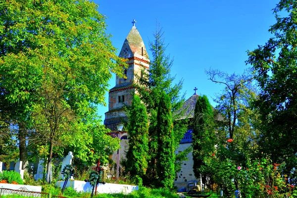 Ancienne Église Christin Siècle Dans Village Densus Transylvanie Roumanie — Photo